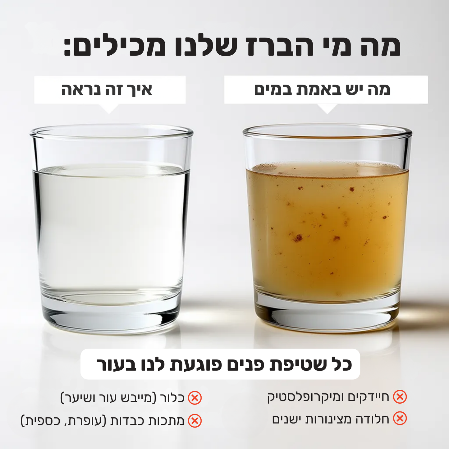 מסנן לכיור אמבטיה - Pure Sink